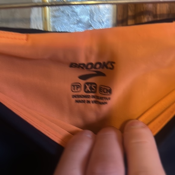 Brooks Women's Greenlight Running Capri Tights: BLUE/WHITE: NWT: SZ XS - Picture 2 of 6